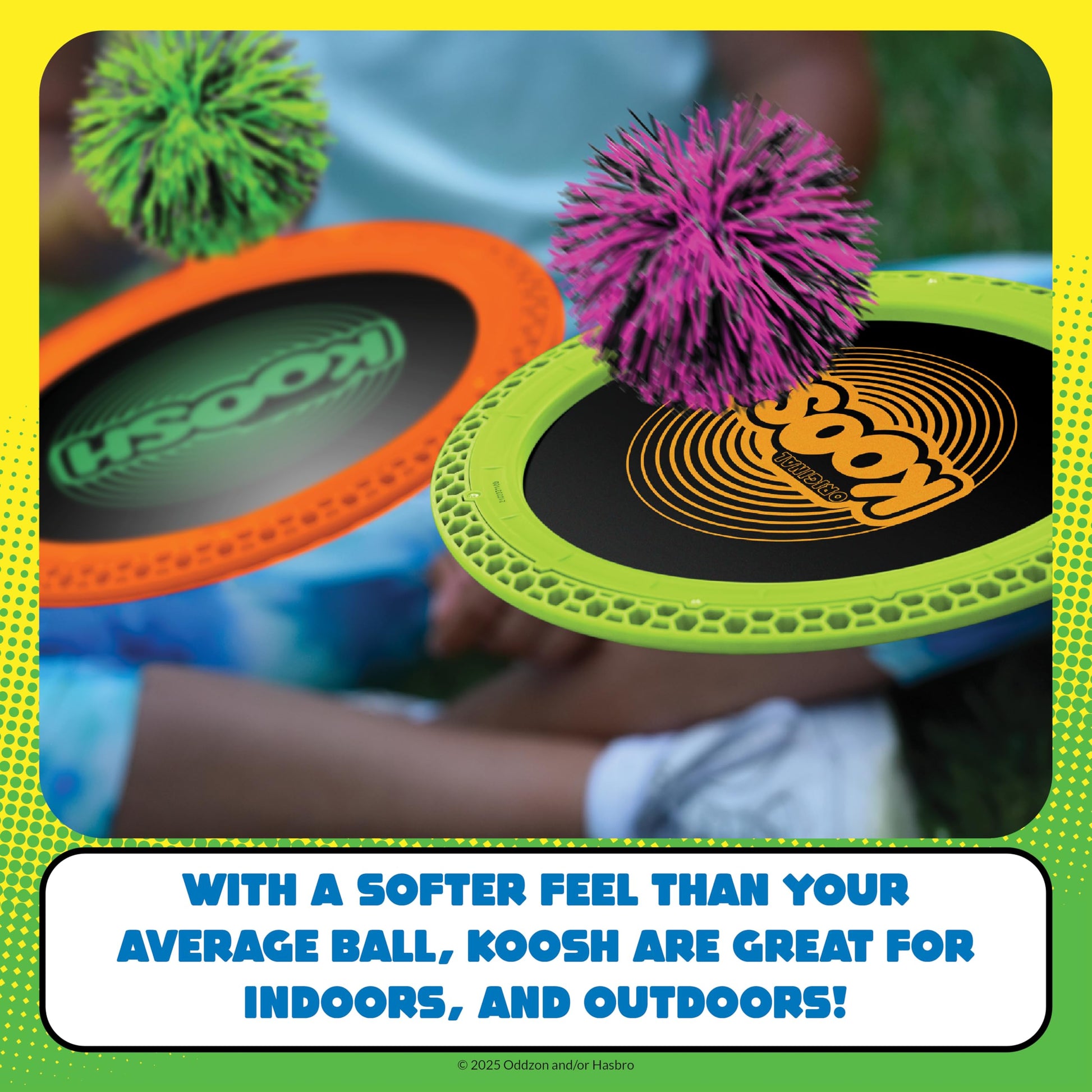 Koosh Paddle Playset, Beach Toys, Outdoor Games for Kids, Fidget Toys, 4+