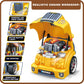 MUGEYMYD Large Truck Engine Toy for Kids 3-5, Take Apart Motor Vehicle Pretend Play Car with Light and Sound, Kids Mechanic Workshop Set, Toy Engine