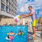 Novelty Place Inflatable Beach Balls - 12 Pack, 12" White Panels Alternate with Macaron Colors, Leak-Proof PVC - Summer Beach Pool Party Supplies, Fun