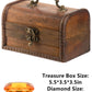 Diving Gem Pool Toy 15 Big Colorful Diamond Set with Big Treasure Chest Pirate Box Underwater Gem Diving Dive Throw Toy Set Swimming Training Gift Toy
