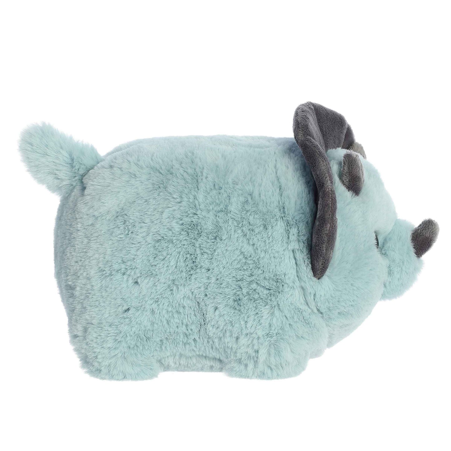 Aurora® Adorable Spudsters™ Taren Triceratops™ Stuffed Animal - Round Shape Makes For Comforting Cuddles - Perfect for Kids All Ages and Animal Loving