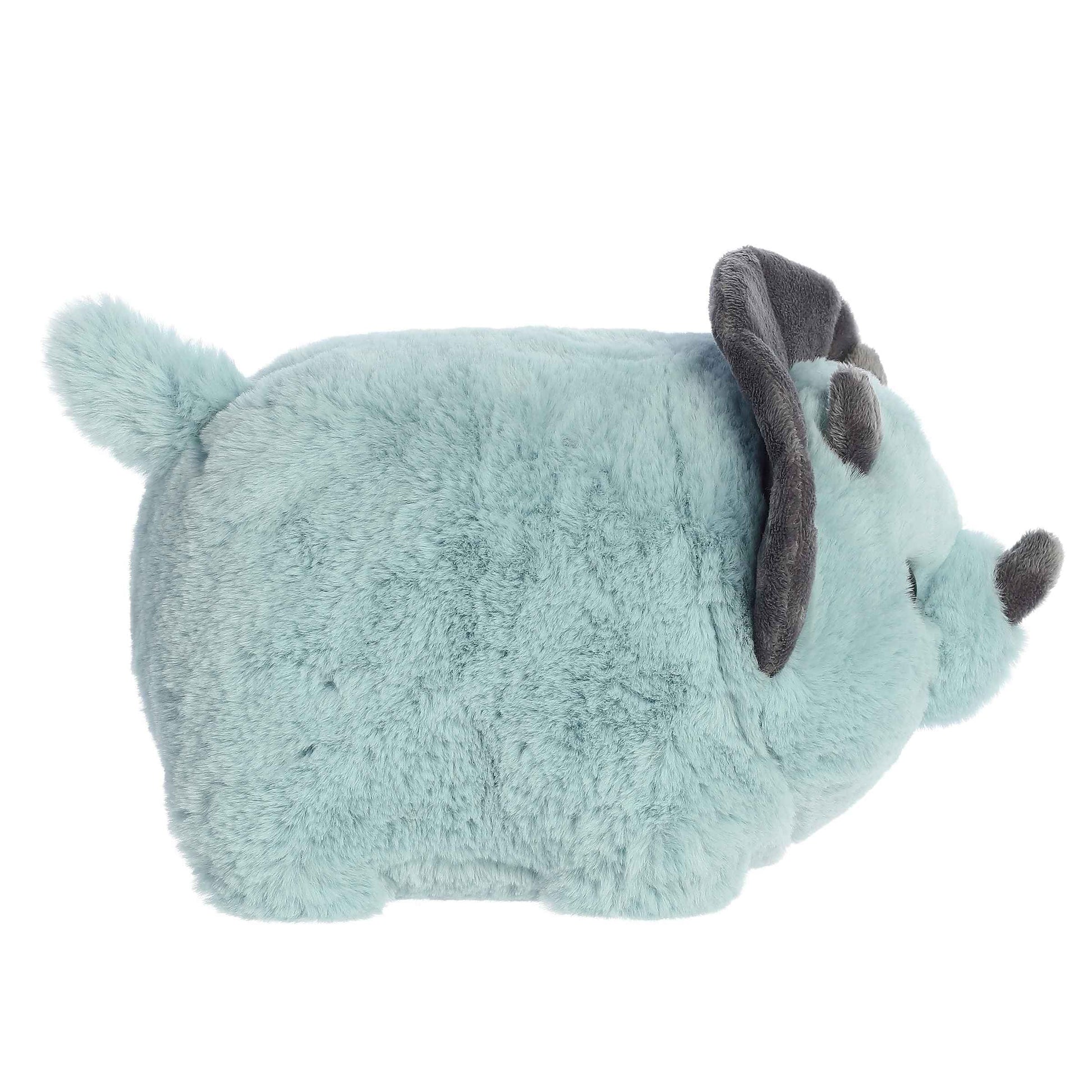 Aurora® Adorable Spudsters™ Taren Triceratops™ Stuffed Animal - Round Shape Makes For Comforting Cuddles - Perfect for Kids All Ages and Animal Loving