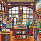 Boardwalk Bookshop 1000 Piece Jigsaw Puzzle Cozy Fun Reading Puzzles with Premium Box, Gift for Adults and Family 19"x26"
