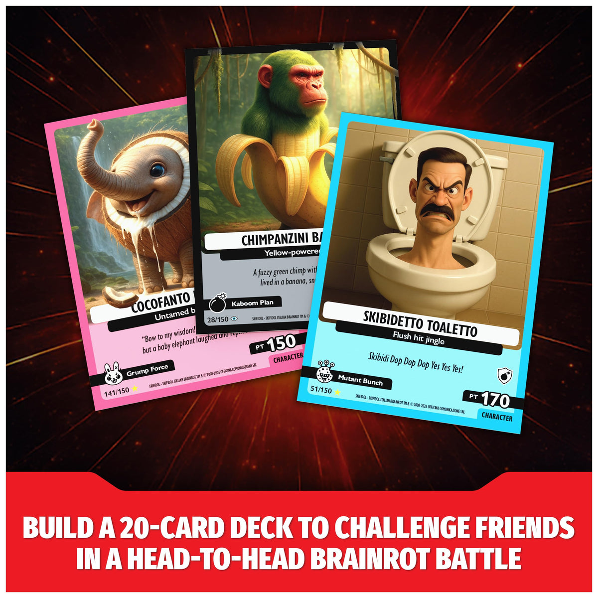 Italian Brainrot Trading Card Game 6-Pack Wave 1 Starter Set