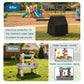 Kids Water Table Cover Fits Step2 Rain Showers & Flow Kids Water Table, Waterproof Dustproof Anti-UV Outdoor Kids Water Toys with Windproof Adjustable