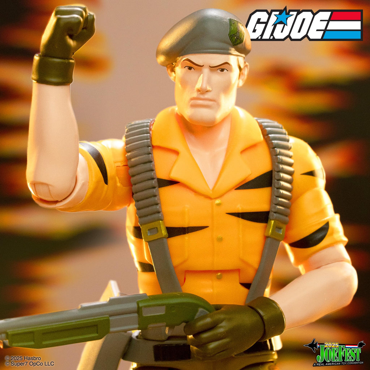 Super7 ULTIMATES! G.I. Joe Flint (Tiger Force) - 7" G.I. Joe Action Figure with Accessories - Classic Cartoon Collectibles and Retro Toys