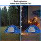 KidzAdventure 2 in 1 Kids Tent for Camping/Kids Play Tent| Backpacking Tent for Kids |Easy Set UP |Blue Adventure Theme Camping Tent