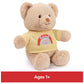 GUND Sustainably Soft “Good Vibes” 12” Bear with Yellow T-Shirt, Ages 0+
