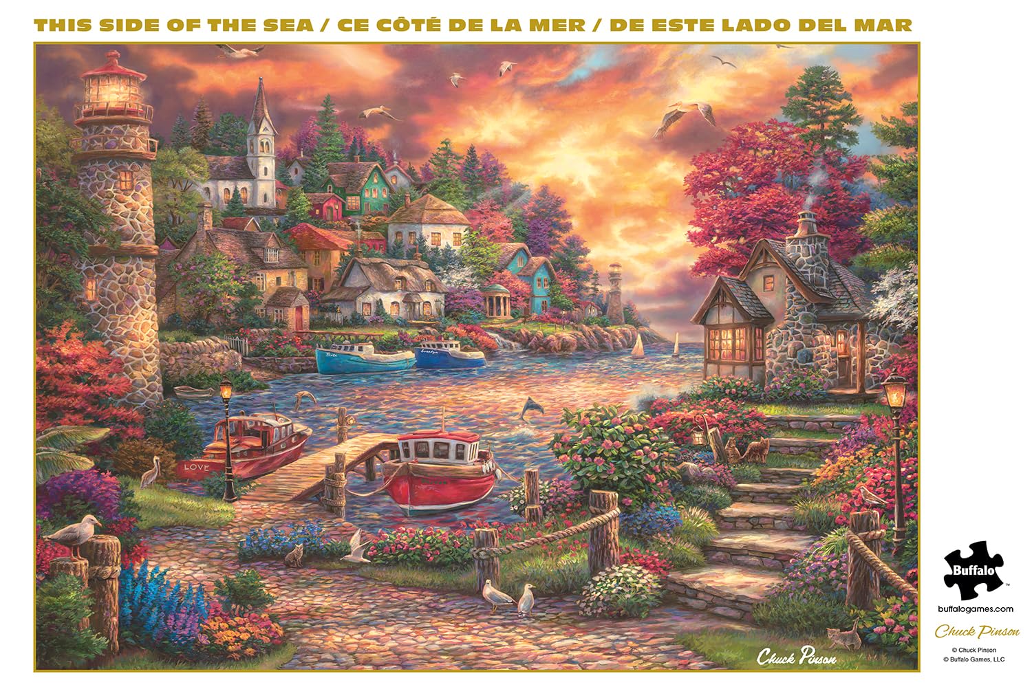Buffalo Games - This Side of the Sea - 500 Piece Jigsaw Puzzle for Adults
