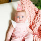 SYESQL Baby Half Birthday Cone Hat - Baby 1/2 Birthday Hat, Six Months Party Hat Outfit, Half Way to One Party Supplies (1/2 Cone Hat Pink)