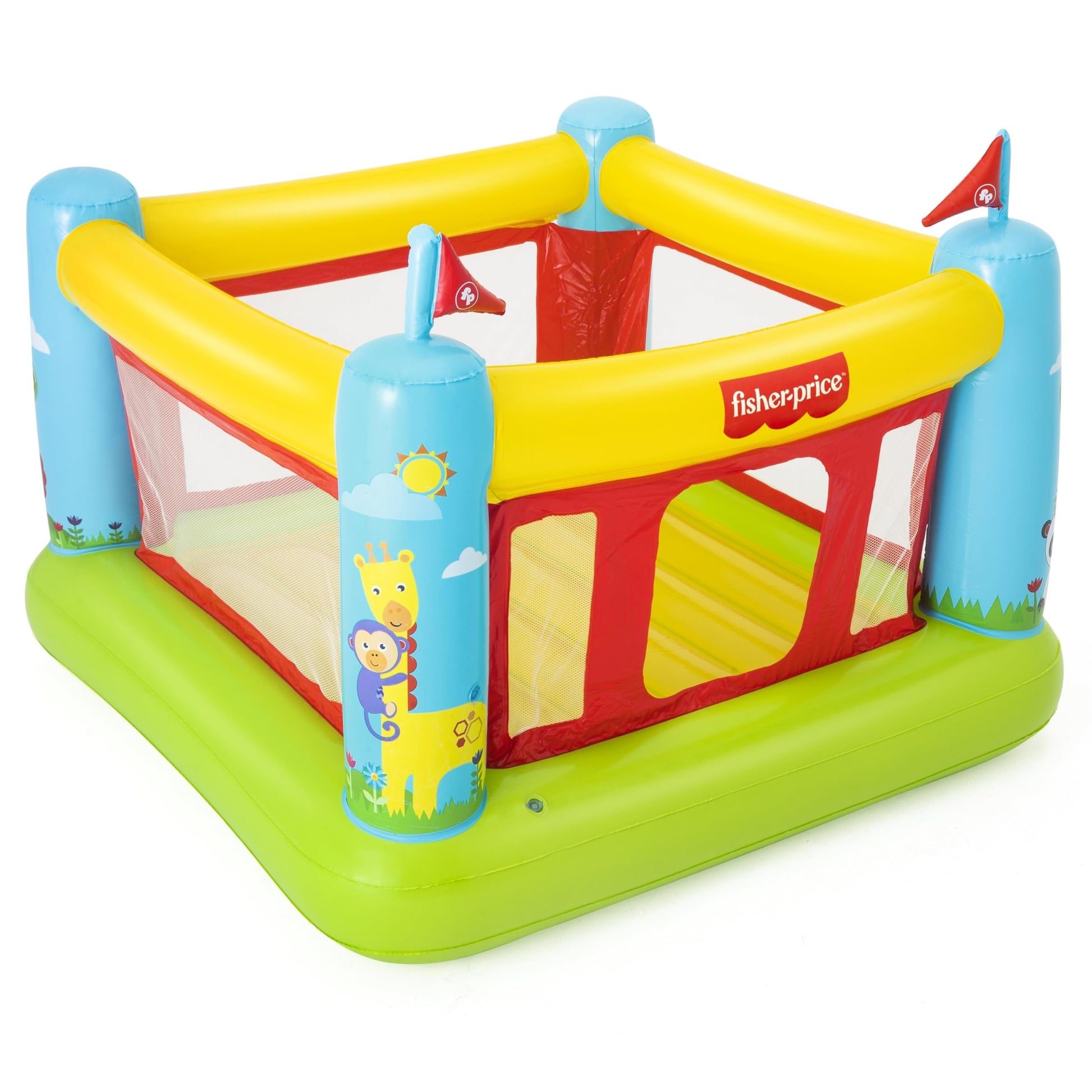Fisher-Price Bouncetastic Inflatable Bouncer | Indoor and Outdoor Bounce House for Kids | Great for Ages 3+