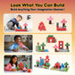 Magnetic Blocks, Magnetic Building Blocks for Kids, Building Blocks for Girls and Boys, Building Toys, Toddler Toys, Building Game Sensory Kids Ages 4