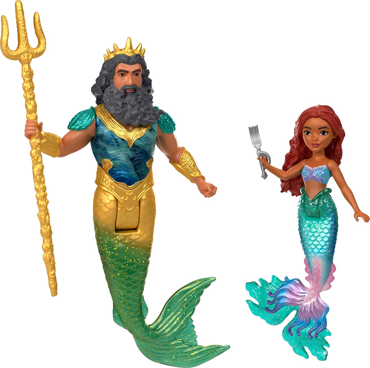 Mattel Disney The Little Mermaid Ariel's Adventures Story Set with 4 Small Dolls and Accessories, Toys Inspired by the Movie