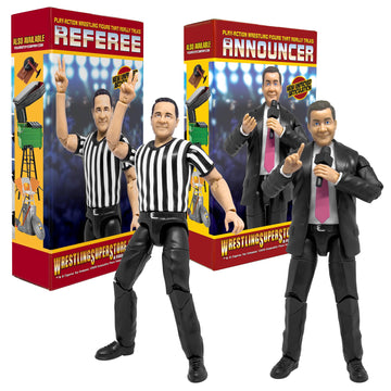 Ultimate Talking Wrestling Referee & Ring Announcer for Wrestling Figures