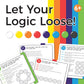 MindWare Logic Links Puzzle Games - Brain Teaser Puzzles for Kids and Brain Games for Adults - 166 Challenging Brain Puzzles, 32 Game Chips - Ages 6+