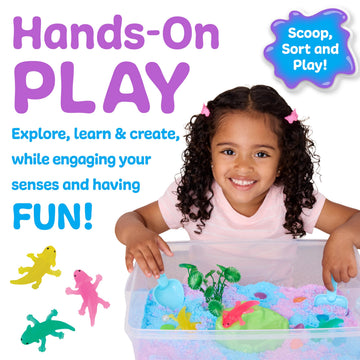 Creativity for Kids Sensory Bin: Axolotl | Hands-On Activity with Wiggly Foam, Figures & Tools | Encourages Fine Motor Skills, Creativity & Calm (Ages