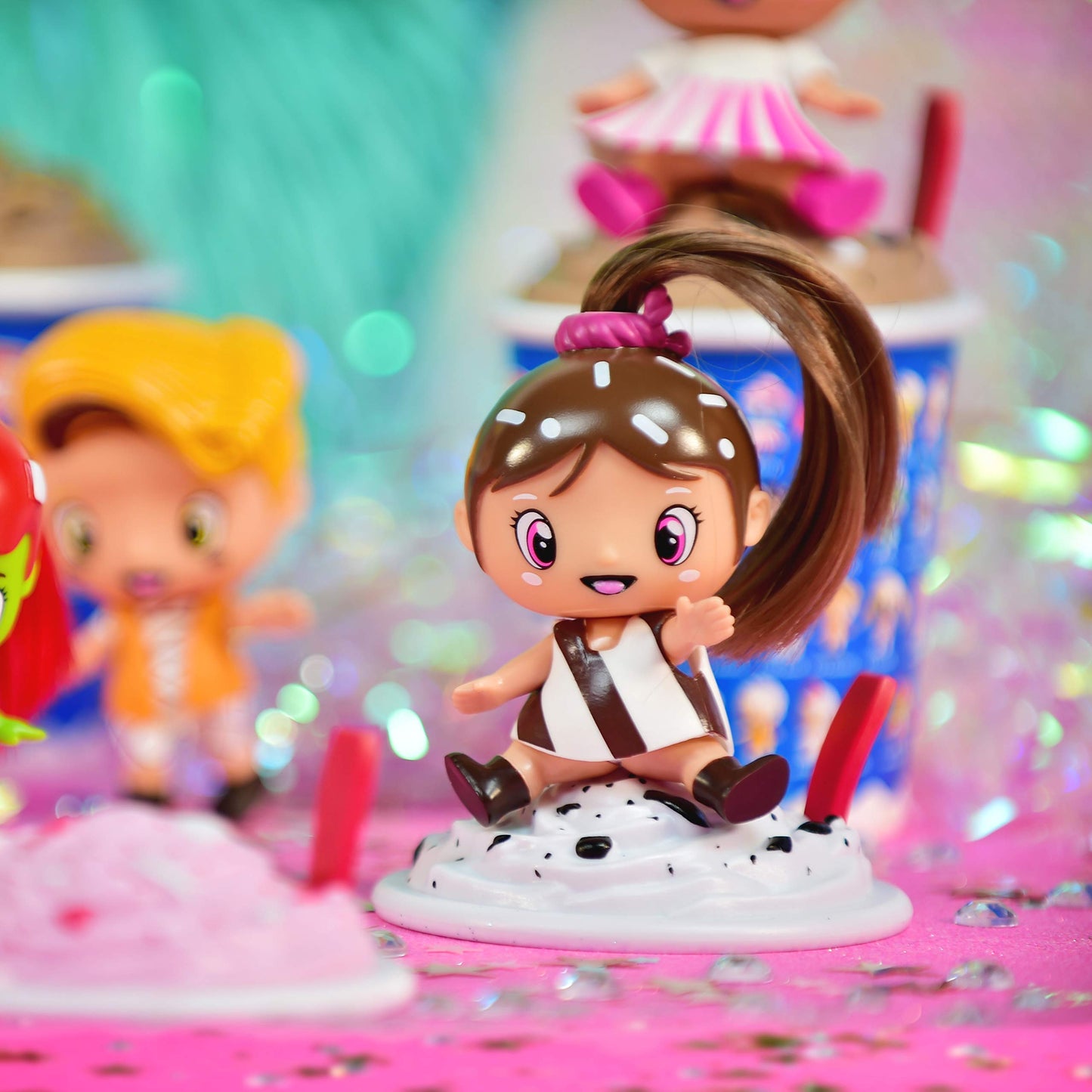 Dairy Queen Lil’ Blizzard Friends - Surprise Doll Inside DQ Blizzard for Girls | Kids Collectible Ice Cream Toy with Accessories | Style May Vary