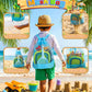 Fiderix 30PCS Beach Toys for Kids Ages 3-10 with 2 Collapsible Buckets