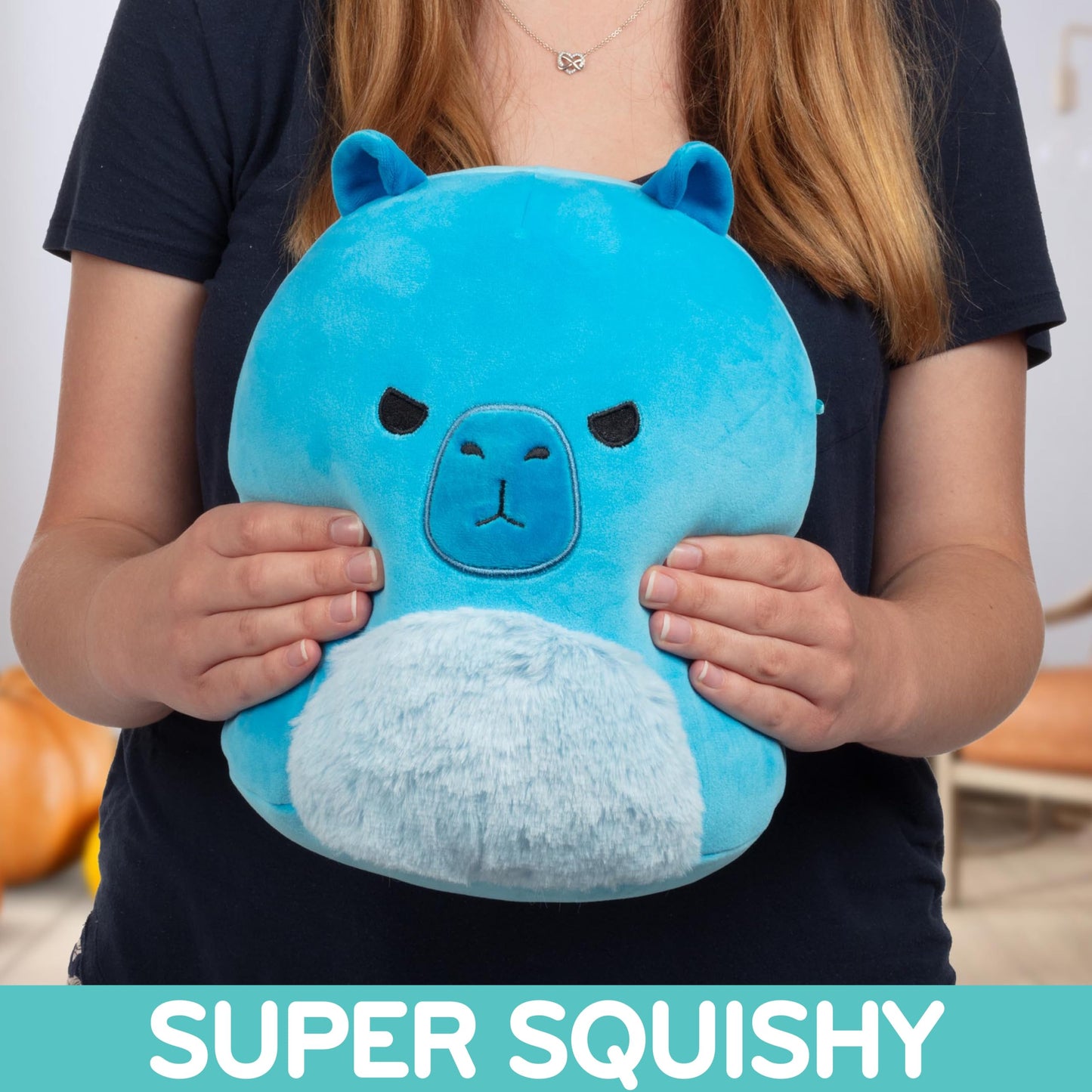 Squishmallows 10-Inch 2-Pack Blue Boy Plush Gift Set - Official Jazwares Capybara & Squid Stuffed Animals Soft Kids & Boys Gift Set - Collectible
