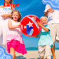 4E's Novelty 22" Patriotic Beach Balls - 2 Pack with Glitter Inside, Red White Blue Beach Balls for Kids & Adult, 4th of July Party Decorations
