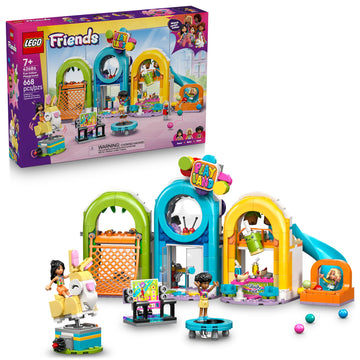 LEGO Friends Fun Indoor Playground Building Toy for Girls & Boys - Pretend Play Set for Kids, Ages 7+ - W/Sonia, Liann & Nova Minidolls & Accessories