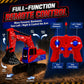 PixelWoW Remote Control Excavator for Kids, RC Construction Excavator with Movable Arm, 2 Rechargeable Batteries and Auto Demo Mode, Birthday Gifts