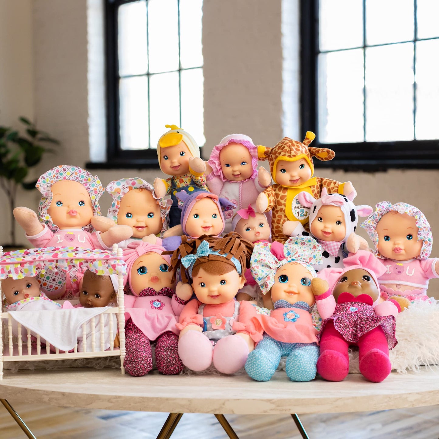Baby's First Giggles Doll with Print Top & Infectious Giggle Sound Module - Child Safe 1 year & Up