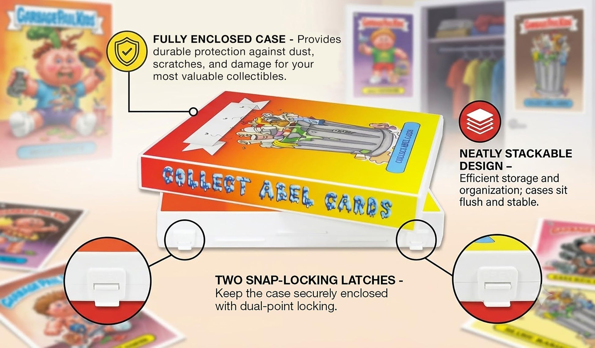 UniKeep Garbage Pail Kids GPK Themed Collectible Card Storage Binder - Complete With 20 Card Pages (Garbage)
