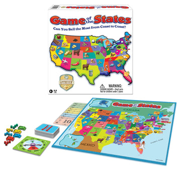 Game of the States, Kids Pick Up & Deliver Game, by Winning Moves Games USA