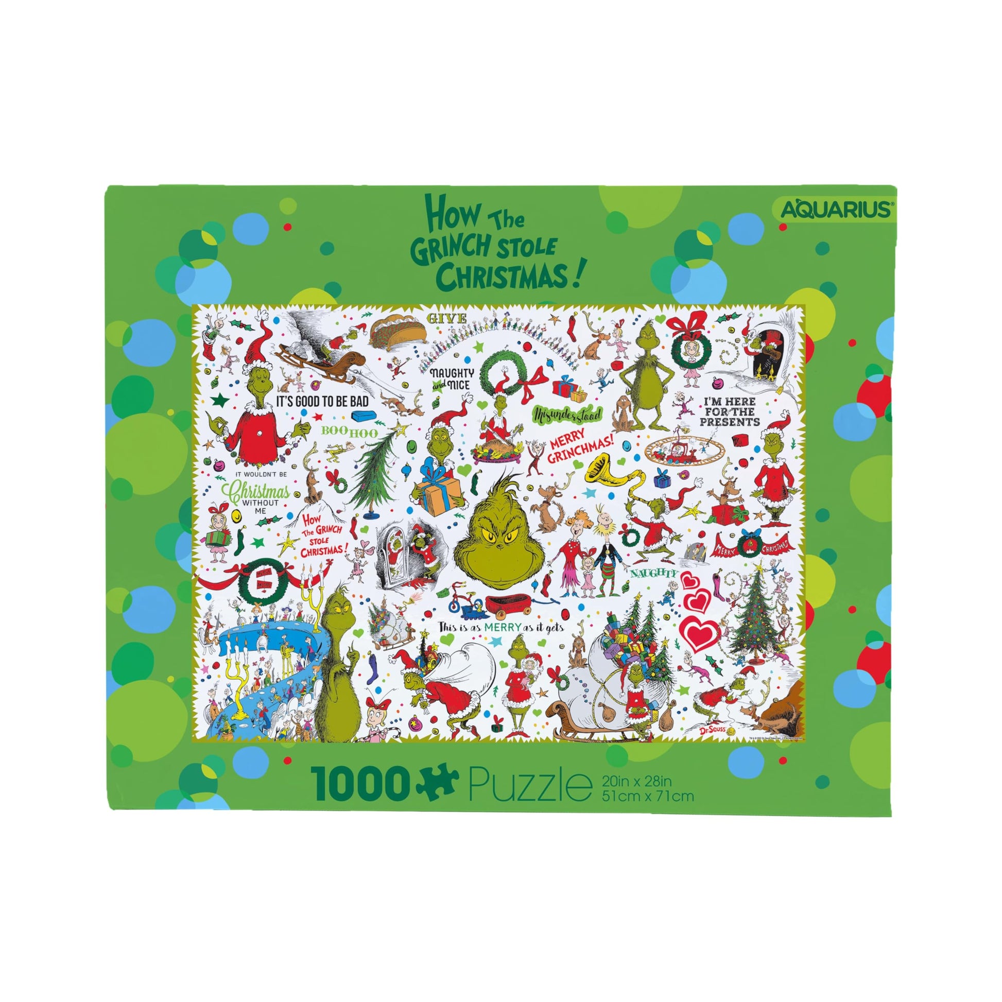 Aquarius Grinch Collage Puzzle (1000 Piece Jigsaw Puzzle) - Glare Free - Precision Fit - Virtually No Puzzle Dust - Officially Licensed Grinch