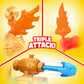 Heroes of Goo Jit Zu Goo-Tron Supreme Superhero Toys, Combines The Power of Blazagon, Pantaro & Thrash in 1 Ultimate Hero, 3 Different Goo Fillings