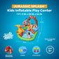 H2OGO! Jurassic Splash Inflatable Water Play Center, 7'11" x 55" x 54" Kids Outdoor Activity Center with Water Archway Slide, Games, & Splash Pool