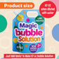 Klevly 67 oz Iridescent Bubble Solution Refill | Non-Toxic Quick & Easy Just Add Water to Make 67 oz Bubble Refill Solution | Bubbles for Kids |