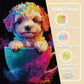 Funny Dog Puzzles for Adults 1000 Pieces, Cute Colorful Puppy Jigsaw Puzzles, Challenging Difficult Animal Puzzles