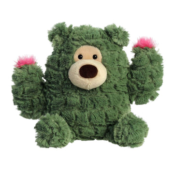 Aurora® Whimsical Cactus Kingdom™ Cactus Bear™ Stuffed Animal - Aesthetic Appeal - Comforting Cuddles - Green 8 Inches