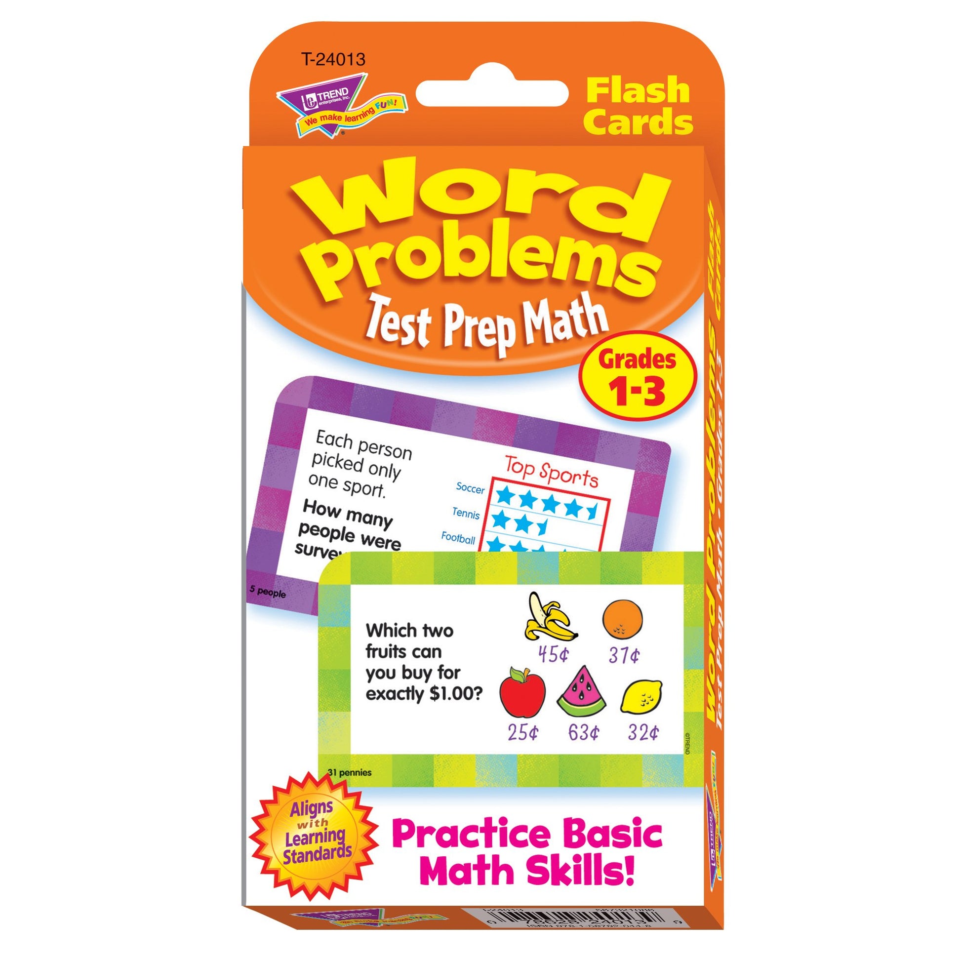 Test Prep Math Word Problems (Grades 1-3)Challenge Cards®