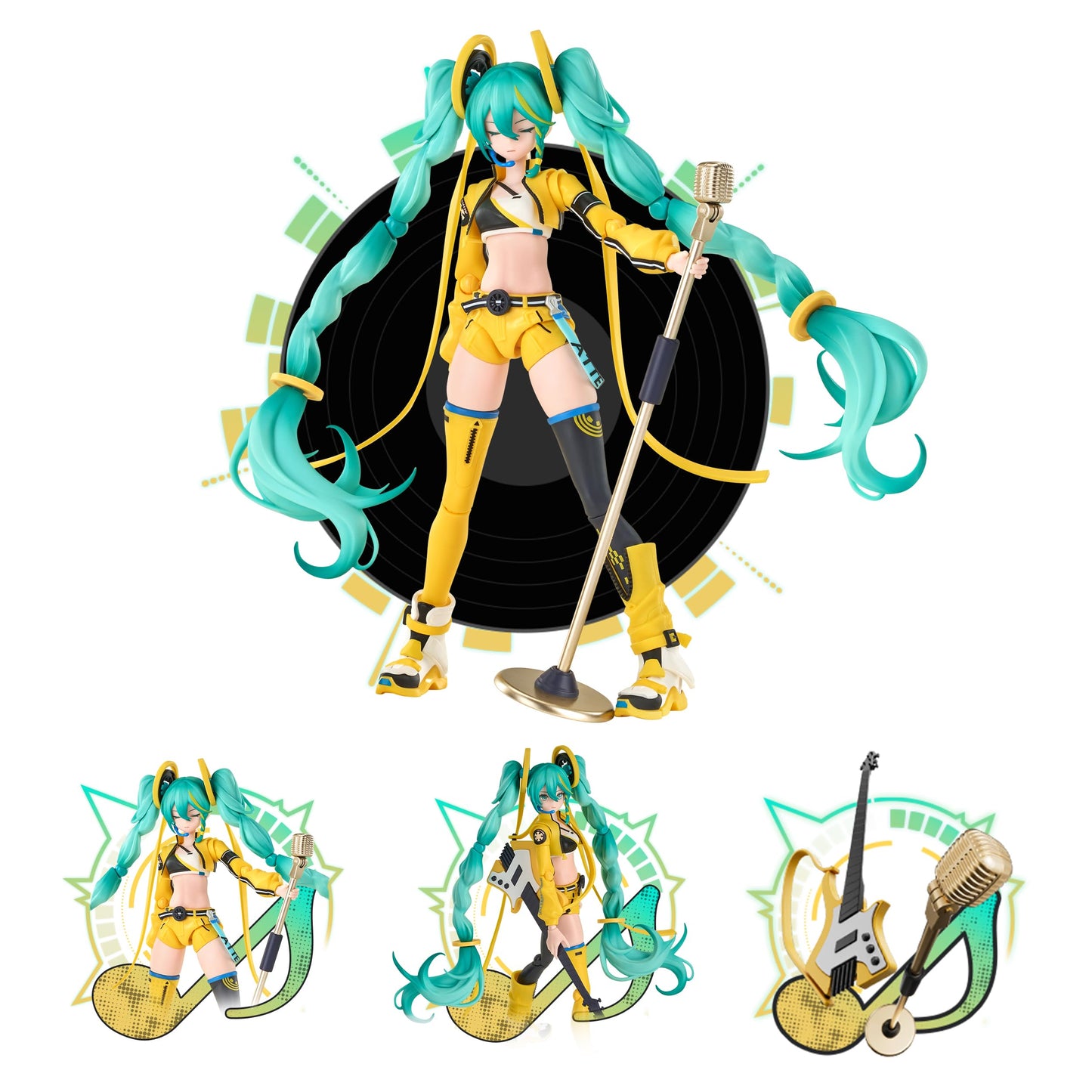 BLOKEES - Fantastics Series Hatsune Miku - Vivid Echoes - Model Kit - Assembly Required - No Tools - No Cutting - No Paint - No Glue - Age 14+