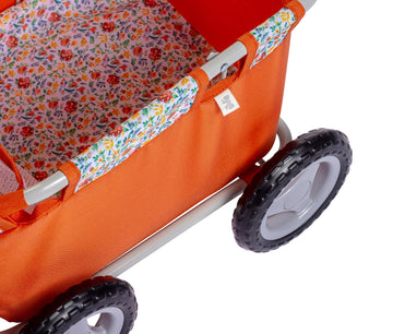 JC Toys - for Keeps Playtime | Deluxe Folding Pull Along | Nature Theme Collection | for Dolls up to 20" | Ages 3+