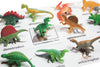 Curious Minds Busy Bags Montessori Dinosaur Figure Animal Match - Miniature Dino Figurines with Matching Cards - 2 Part Cards. Montessori Learning