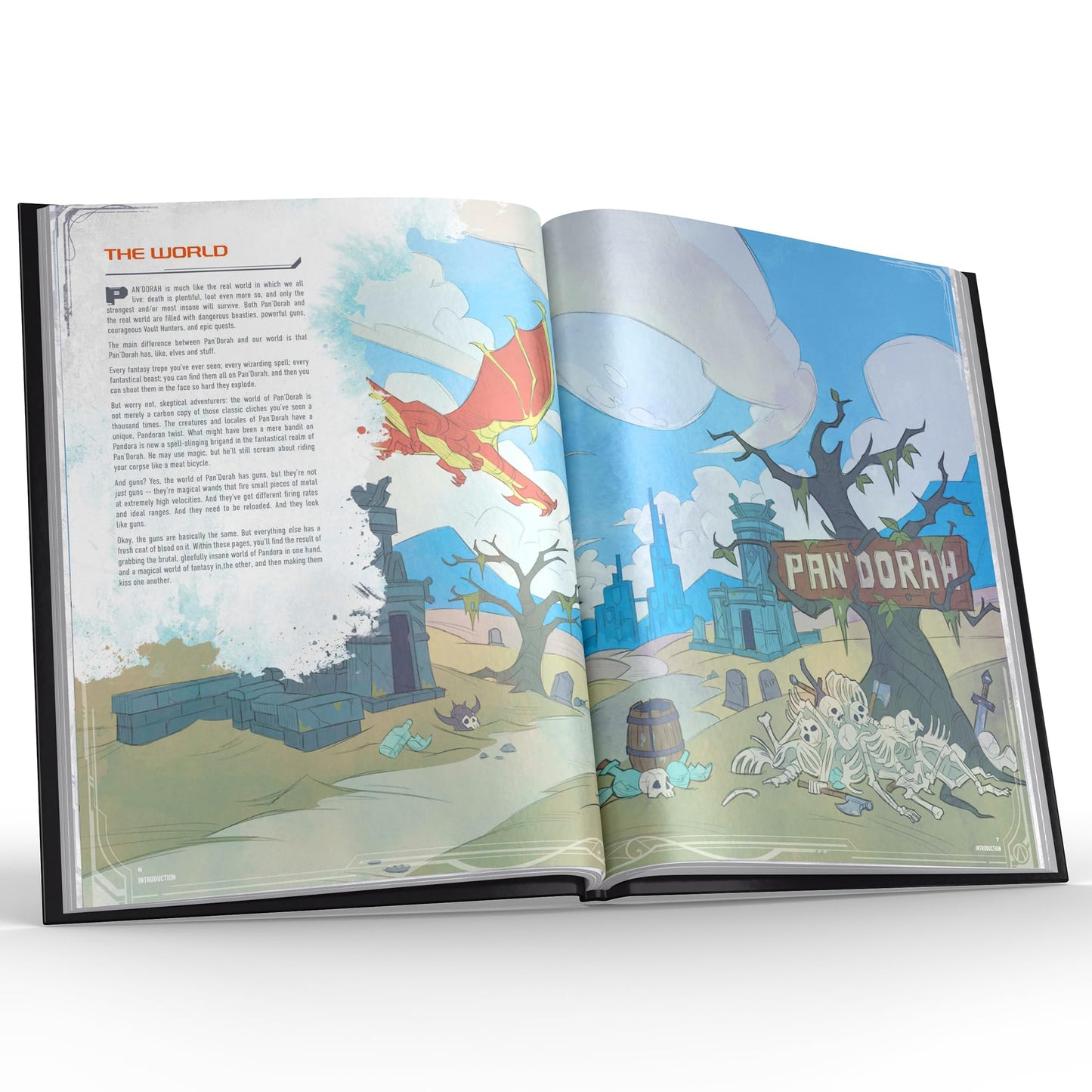 Nerdvana Games: Bunkers & Badasses RPG: Sourcebook - Standard Edition - Hardcover Book, Tabletop Role Playing Game, Official Borderlands License