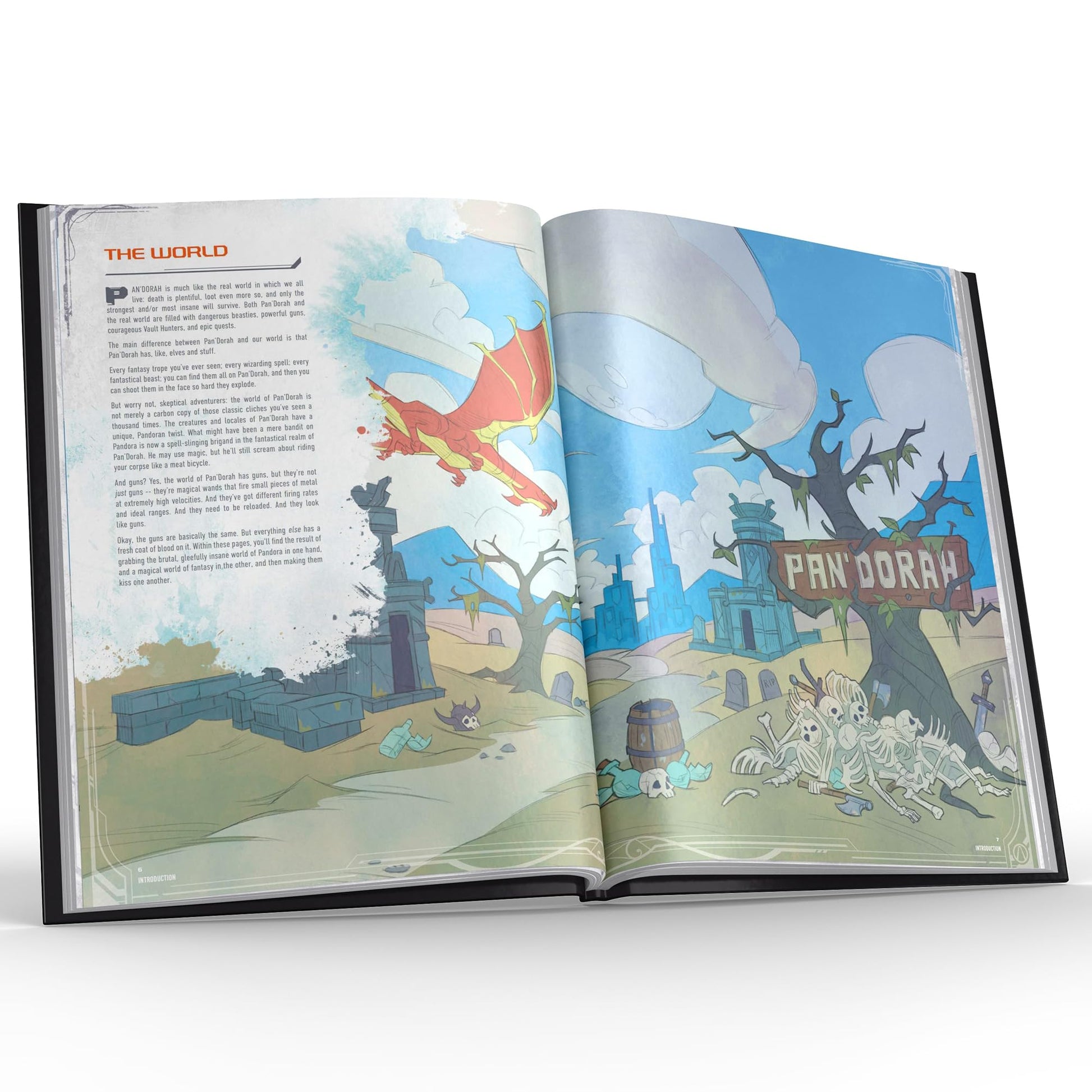 Nerdvana Games: Bunkers & Badasses RPG: Sourcebook - Standard Edition - Hardcover Book, Tabletop Role Playing Game, Official Borderlands License