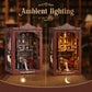 DIY Book Nook Kit with LED Lights | 3D Puzzles for Adults & Teens, Miniatures and Model Building Kits for Bookshelf Decor, Relaxing & Unique Gift