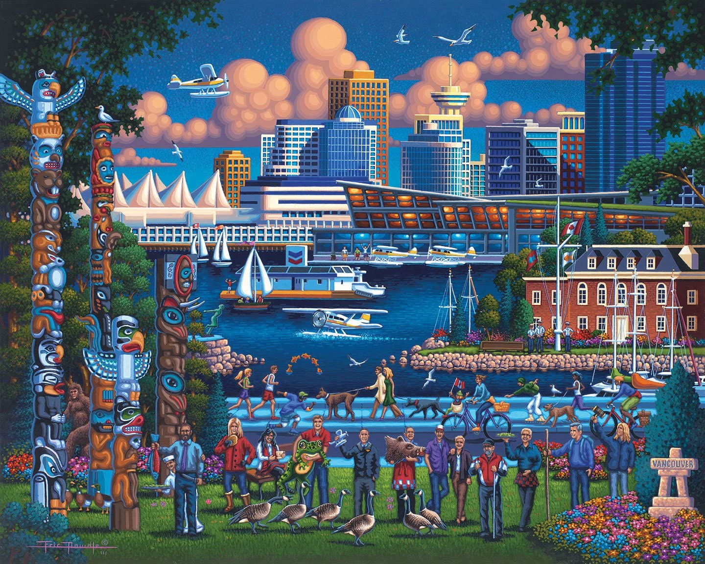 Dowdle Jigsaw Puzzle - Stanley Park - 1000 Piece