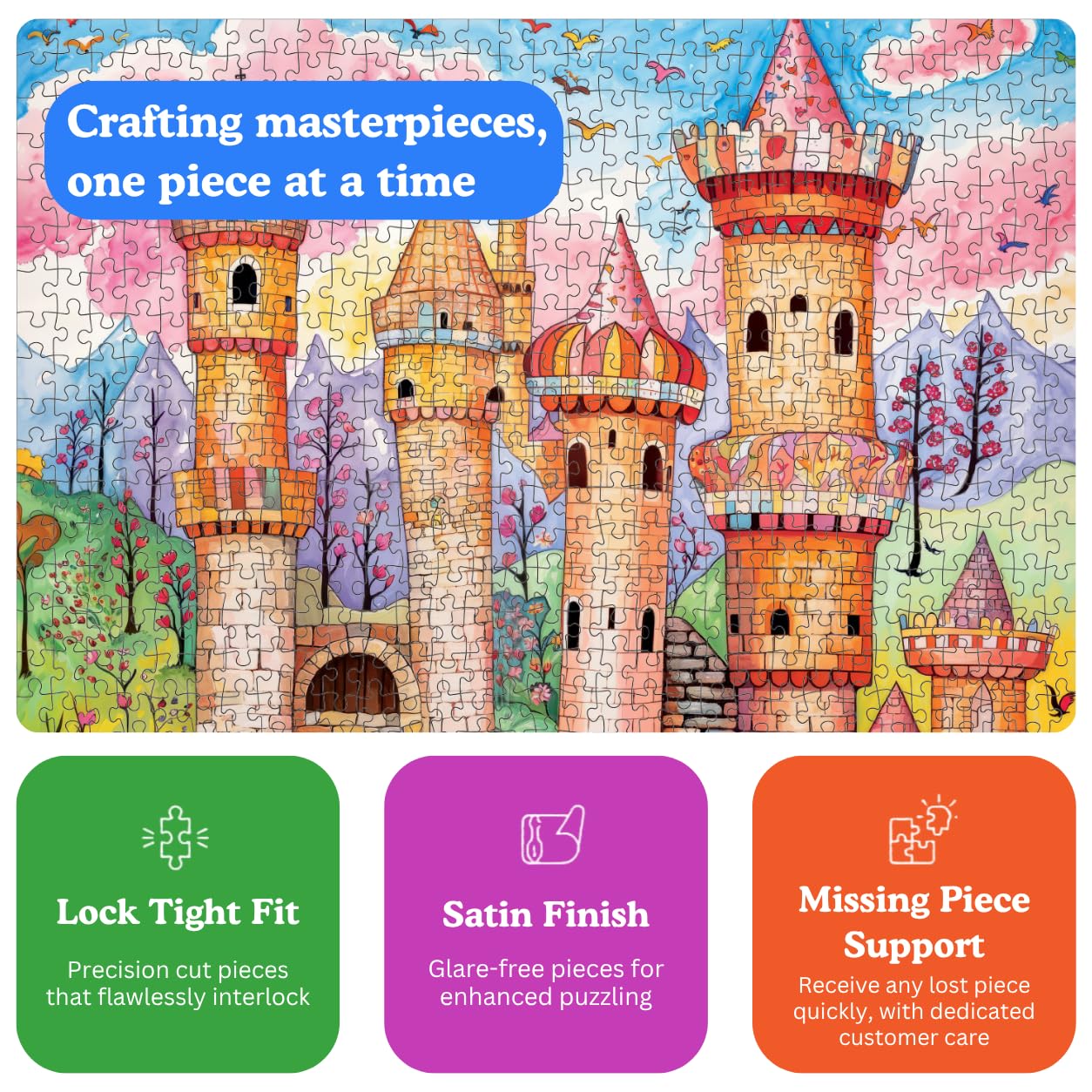 Cross & Glory | 1000 Piece Jigsaw Puzzles for Adults | Castle Wonderland