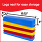 Edx Education Step-a-Logs - Supplies for Physical Play - Indoor and Outdoor - Exercise and Gross Motor Skills - Stackable - Build Coordination