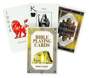 bomgames Bible Playing Cards - Christian Gifts | Faith-Based, Easter Basket Filler, Scripture Characters & Unique Suits