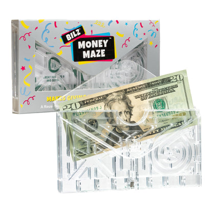 BILZ® Money Maze | Fun Money Gift Puzzle Game for Ages 8+ | Easy Setup with Envelope Flap | for Gift Cards, Cash & Ticket Holder | Perfect