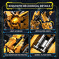 Myth Qholve 2 in 1 Wasp Robot Building Set Transforming Mecha Model Kit with Light-Up Core, Large Sci-Fi Mechanical Insect Display Figure, Advanced