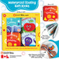 Floating Baby Bath Books Set of 4 - Bath Books for Babies, Infants - Waterproof, Mold-Free Bath Toys for Learning & Early Education (Fruit, Ocean