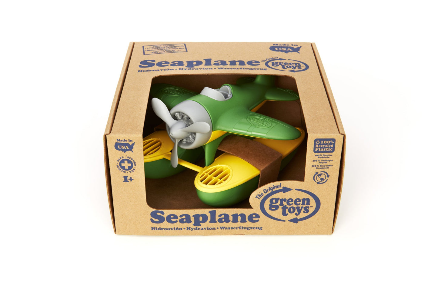 Green Toys Seaplane in Green Color - Bpa Free, Phthalate Free Floatplane for Improving Pincers Grip. Toys and Games